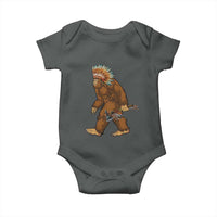 Funny Bigfoot American Indian Native Sasquatch Tomahawk Baby Onesie - Wonder Print Shop