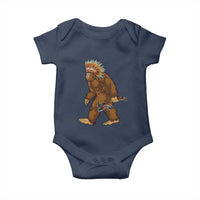Funny Bigfoot American Indian Native Sasquatch Tomahawk Baby Onesie - Wonder Print Shop