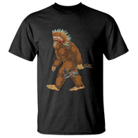 Funny Bigfoot American Indian Native Sasquatch Tomahawk T Shirt - Wonder Print Shop
