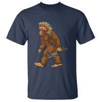 Funny Bigfoot American Indian Native Sasquatch Tomahawk T Shirt - Wonder Print Shop