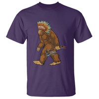 Funny Bigfoot American Indian Native Sasquatch Tomahawk T Shirt - Wonder Print Shop