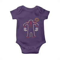 Native American Bigfoot Sasquatch Petroglyph Cave Art Baby Onesie - Wonder Print Shop