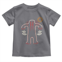 Native American Bigfoot Sasquatch Petroglyph Cave Art Toddler T Shirt - Wonder Print Shop