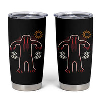 Native American Bigfoot Sasquatch Petroglyph Cave Art Tumbler Cup - Wonder Print Shop