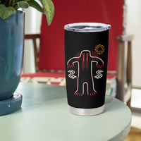 Native American Bigfoot Sasquatch Petroglyph Cave Art Tumbler Cup - Wonder Print Shop
