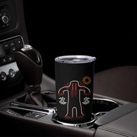 Native American Bigfoot Sasquatch Petroglyph Cave Art Tumbler Cup - Wonder Print Shop