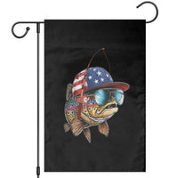 Funny Patriot American Flag Bass Fish Fishing Garden Flag - Wonder Print Shop
