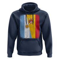Spain Argentina Half Flag Spanish Argentinian Roots Hoodie
