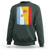 Spain Argentina Half Flag Spanish Argentinian Roots Sweatshirt
