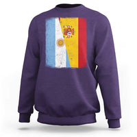 Spain Argentina Half Flag Spanish Argentinian Roots Sweatshirt