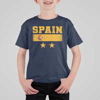 Spain Champions 2026 Second Star T Shirt For Kid Espana Coat of Arms