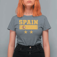 Spain Champions 2026 Second Star T Shirt For Women Espana Coat of Arms