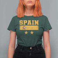 Spain Champions 2026 Second Star T Shirt For Women Espana Coat of Arms