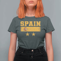Spain Champions 2026 Second Star T Shirt For Women Espana Coat of Arms