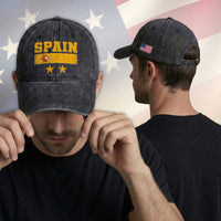 Spain Champions 2026 Second Star Washed Cotton Baseball Cap Espana Coat of Arms