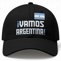 Vamos Argentina Baseball Cap Sol De May Argentinian Flag National Pride