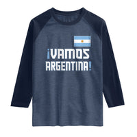 Vamos Argentina Raglan Shirt Sol De May Argentinian Flag National Pride