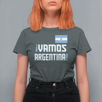 Vamos Argentina T Shirt For Women Sol De May Argentinian Flag National Pride