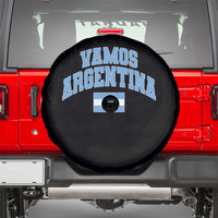 Vamos Argentina Football Throwback Design Spare Tire Cover Vintage Argentinian Flag