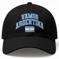 Vamos Argentina Football Throwback Design Baseball Cap Vintage Argentinian Flag