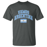 Vamos Argentina Football Throwback Design T Shirt Vintage Argentinian Flag