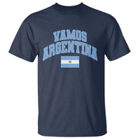 Vamos Argentina Football Throwback Design T Shirt Vintage Argentinian Flag