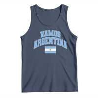 Vamos Argentina Football Throwback Design Tank Top Vintage Argentinian Flag