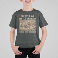 Battle of Little Bighorn T Shirt For Kid Courage Honor Remember Native American