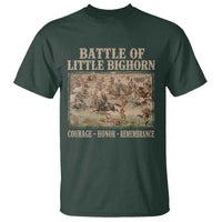 Battle of Little Bighorn T Shirt Courage Honor Remember Native American