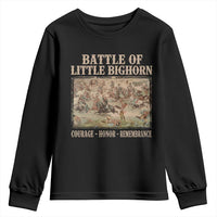 Battle of Little Bighorn Youth Sweatshirt Courage Honor Remember Native American