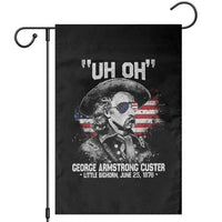 Uh Oh George Armstrong Custer Little Bighorn Garden Flag Vintage American Flag June 25 1876