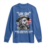 Uh Oh George Armstrong Custer Little Bighorn Long Sleeve Shirt Vintage American Flag June 25 1876