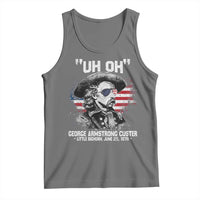 Uh Oh George Armstrong Custer Little Bighorn Tank Top Vintage American Flag June 25 1876