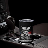 Uh Oh George Armstrong Custer Little Bighorn Tumbler Cup Vintage American Flag June 25 1876