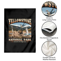 Yellowstone National Park Do Not Pet The Fluffy Cows Garden Flag