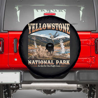 Yellowstone National Park Do Not Pet The Fluffy Cows Spare Tire Cover