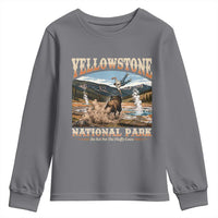 Yellowstone National Park Do Not Pet The Fluffy Cows Youth Sweatshirt
