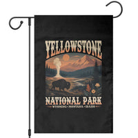 Yellowstone National Park Wyoming Montana Idaho Garden Flag Vintage Bison Geyser