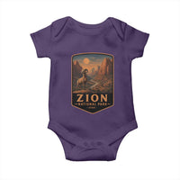 Zion National Park Baby Onesie Vintage The Narrows Utah Bighorn Sheep
