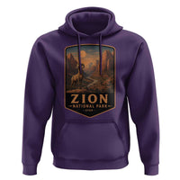 Zion National Park Hoodie Vintage The Narrows Utah Bighorn Sheep