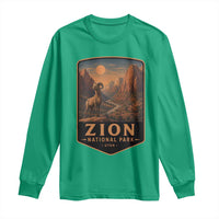 Zion National Park Long Sleeve Shirt Vintage The Narrows Utah Bighorn Sheep