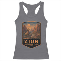 Zion National Park Racerback Tank Top Vintage The Narrows Utah Bighorn Sheep