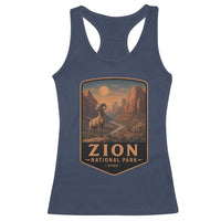 Zion National Park Racerback Tank Top Vintage The Narrows Utah Bighorn Sheep