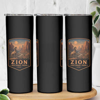 Zion National Park Skinny Tumbler Vintage The Narrows Utah Bighorn Sheep