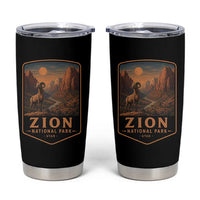 Zion National Park Tumbler Cup Vintage The Narrows Utah Bighorn Sheep