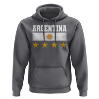 Argentina Champions 2026 4th Star Hoodie Vintage Sol De May and Stripes