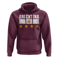 Argentina Champions 2026 4th Star Hoodie Vintage Sol De May and Stripes