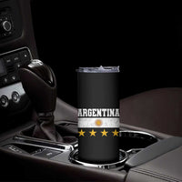 Argentina Champions 2026 4th Star Skinny Tumbler Vintage Sol De May and Stripes