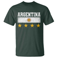 Argentina Champions 2026 4th Star T Shirt Vintage Sol De May and Stripes
