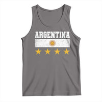 Argentina Champions 2026 4th Star Tank Top Vintage Sol De May and Stripes